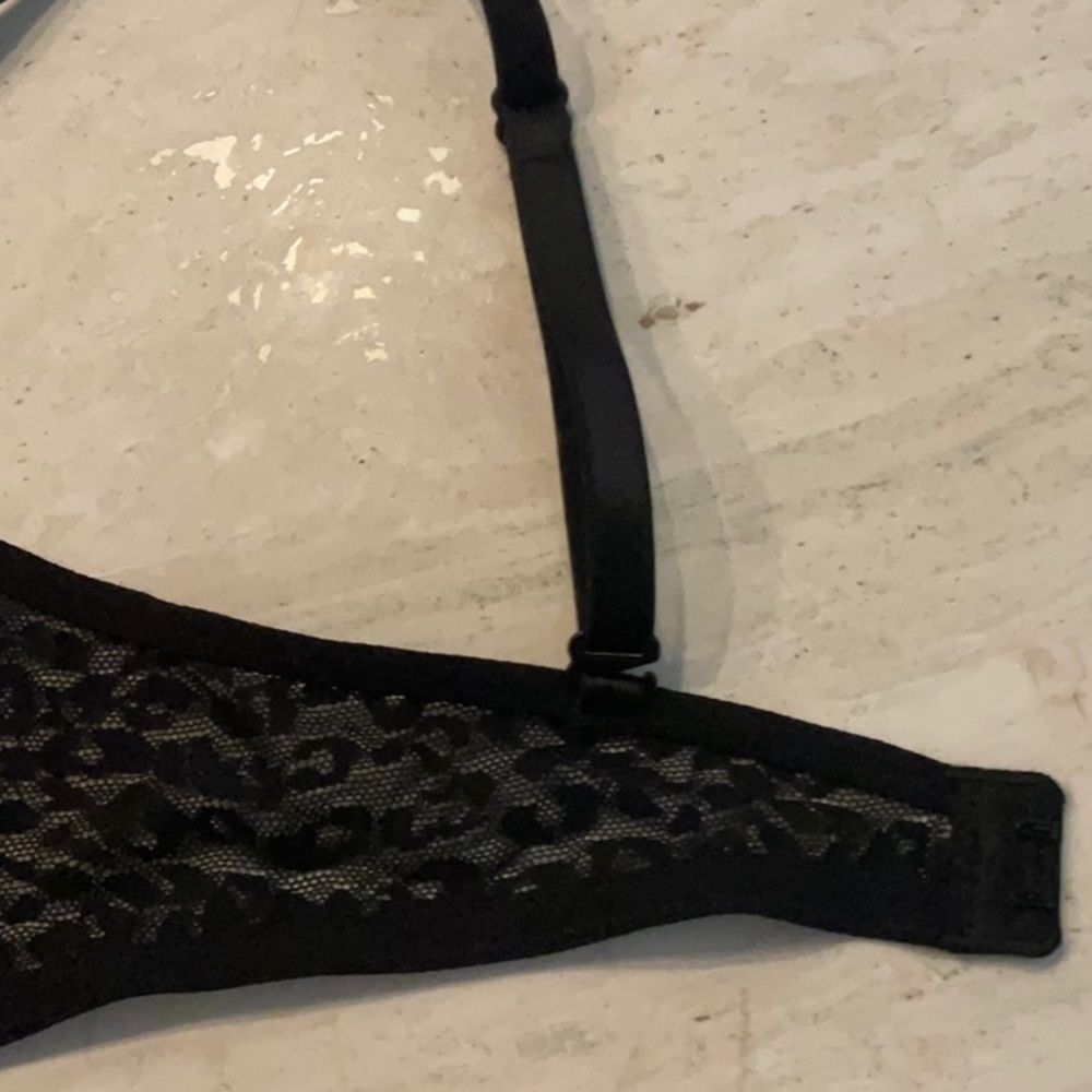 Victoria’s Secret Pink Push Up Padded Bra VS Wear Everywhere Size 34C New Black - Picture 10 of 16
